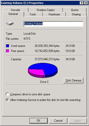 DiskPropertiesAfterExtension New, Big Disk Drive!